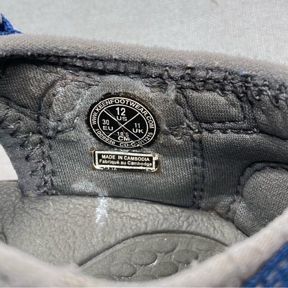 Keen Newsport H2 Navy Blue Outdoor Hiking Sandals Shoes 1009938 Kids Sz 12 - Picture 6 of 7